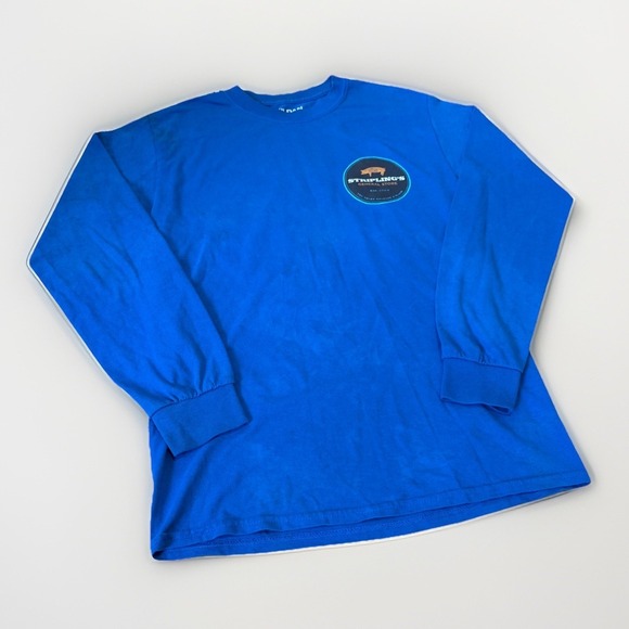 Gilden Other - Vintage Gilden Dry Blend Long sleeve Blue Blank Size S Striplings General Store
